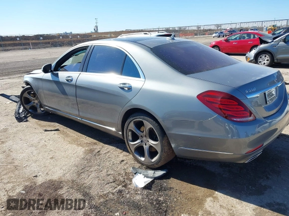 2015 Mercedes-Benz S-Class S 550 with VIN WDDUG8CB7FA072704, listed as a IAAI auction lot 41473437 with 1 mi miles. Bid and sale history available at carsss.com. Image 3.