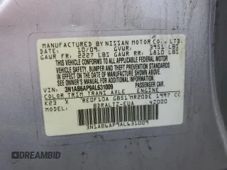 2010 Nissan Sentra S с VIN 3N1AB6AP9AL631009, выставлен на аукционе Copart как лот 62829915 с пробегом 93 369 миль миль и Списание • Salvage title. История ставок и продаж доступна на DreamBid. Изображение 13.