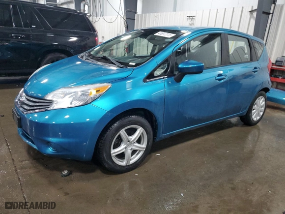 2015 Nissan Versa Note SV with VIN 3N1CE2CP6FL405670, listed as a Copart auction lot 48897315 with 124,248 mi miles and Salvage Title. Bid and sale history available at carsss.com. Image 1.