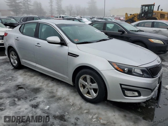 2015 Kia Optima LX with VIN 5XXGM4A70FG396055, listed as a Copart auction lot 45121455 with 147,548 mi miles and Salvage Title. Bid and sale history available at DreamBid. Image 4.