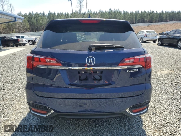 2017 Acura RDX Technology with VIN 5J8TB3H52HL021243, listed as a Copart auction lot 51104625 with 51,863 mi miles and Salvage Title. Bid and sale history available at DreamBid. Image 6.