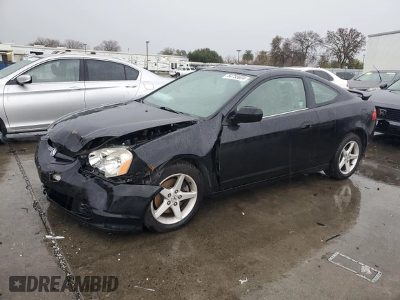 2002 Acura RSX Type S with VIN JH4DC530X2C034772, listed as a Copart auction lot 84755604 with 288,494 mi miles and Salvage Title. Bid and sale history available at carsss.com. Image 1.