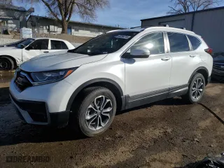 2022 Honda CR-V EX with VIN 7FARW2H52NE040160, listed as a Copart auction lot 43284745 with 21,469 mi miles and Salvage Title. Bid and sale history available at carsss.com. Image 1.