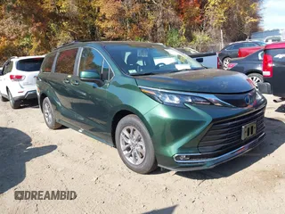 2024 Toyota Sienna XLE with VIN 5TDJSKFC2RS147426, listed as a IAAI auction lot 40587895 with 2,143 mi miles and . Bid and sale history available at DreamBid. Image 1.