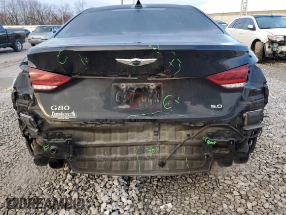 2017 Genesis G80 Ultimate z VIN KMHGN4JF5HU173426, wystawiony jako Copart lot #85953654 z przebiegiem 125 389 mil mil oraz Szkoda całkowita • Salvage title. Historia ofert i sprzedaży dostępna na DreamBid. Obrazek 6.