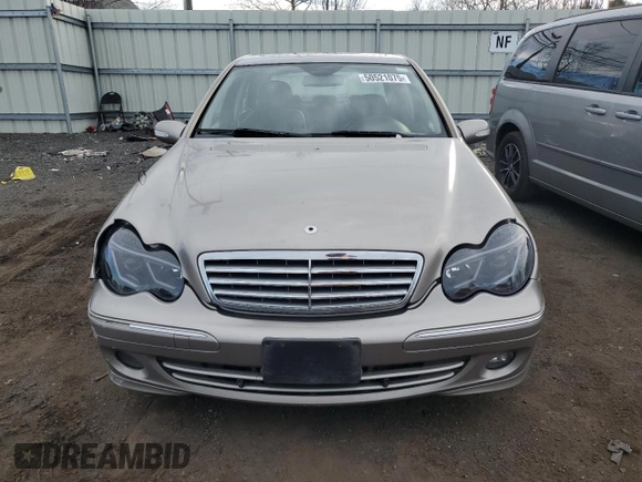 2006 Mercedes-Benz C 280 Luxury with VIN WDBRF92H56F761396, listed as a Copart auction lot 50521075 with Not Provided miles and Salvage Title. Bid and sale history available at DreamBid. Image 5.