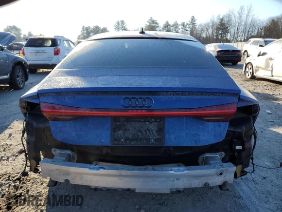 2019 Audi A7 Premium Plus with VIN WAUR2AF24KN029018, listed as a Copart auction lot 88984995 with 74,708 mi miles and Salvage Title. Bid and sale history available at carsss.com. Image 6.