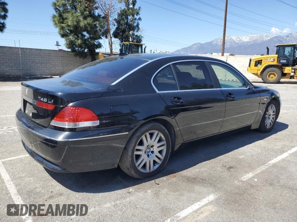 2002 BMW 7 Series 745Li with VIN WBAGN63472DR00064, listed as a Copart auction lot 49536175 with 97,737 mi miles and Clean Title. Bid and sale history available at carsss.com. Image 3.