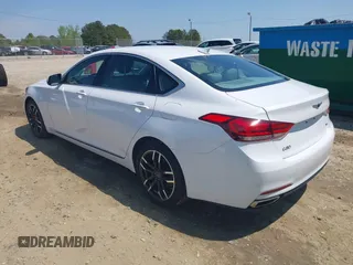 2017 Genesis G80 3.8L with VIN KMHGN4JE4HU169181, listed as a IAAI auction lot 41991011 with 78,470 mi miles. Bid and sale history available at carsss.com. Image 3.