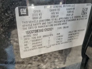 2016 Chevrolet Colorado 4WD Z71 z VIN 1GCGTDE36G1282021, wystawiony jako Copart lot #52879955 z przebiegiem 43 163 mil mil oraz Szkoda całkowita • Salvage title. Historia ofert i sprzedaży dostępna na DreamBid. Obrazek 14.