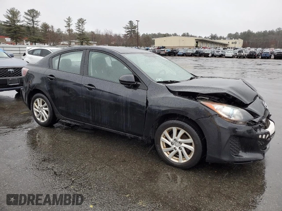 2012 Mazda 3 i Touring with VIN JM1BL1V8XC1612659, listed as a Copart auction lot 50240415 with 142,996 mi miles and Salvage Title. Bid and sale history available at DreamBid. Image 4.
