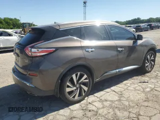 2015 Nissan Murano SL z VIN 5N1AZ2MH5FN275389, wystawiony jako Copart lot #57797685 z przebiegiem 95 057 mil mil oraz Szkoda całkowita • Salvage title. Historia ofert i sprzedaży dostępna na DreamBid. Obrazek 3.