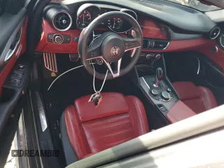 2018 Alfa Romeo Giulia Ti Sport with VIN ZARFAECN2J7597825, listed as a Copart auction lot 64125035 with 92,565 mi miles and Clean title. Bid and sale history available at DreamBid. Image 8.