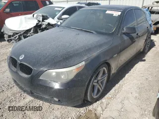 2007 BMW 5 Series 530i with VIN WBANE73537CM58371, listed as a Copart auction lot 57587885 with 167,672 mi miles and Salvage title. Bid and sale history available at DreamBid. Image 1.