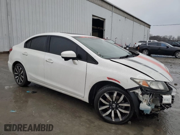 2015 Honda Civic Sedan EX-L with VIN 19XFB2F93FE077693, listed as a Copart auction lot 44203205 with 142,803 mi miles and Salvage Title. Bid and sale history available at carsss.com. Image 4.
