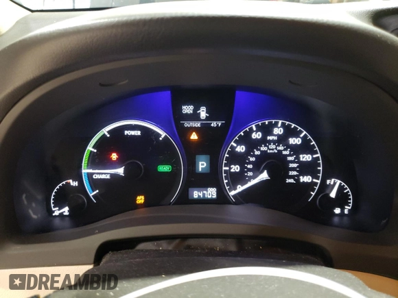 2010 Lexus RX 450h with VIN JTJBC1BA4A2003627, listed as a Copart auction lot 52583155 with 84,709 mi miles and Salvage title. Bid and sale history available at DreamBid. Image 9.