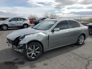 2006 Infiniti G35 with VIN JNKCV51E16M510542, listed as a Copart auction lot 47481195 with 168,022 mi miles and Salvage Title. Bid and sale history available at carsss.com. Image 1.
