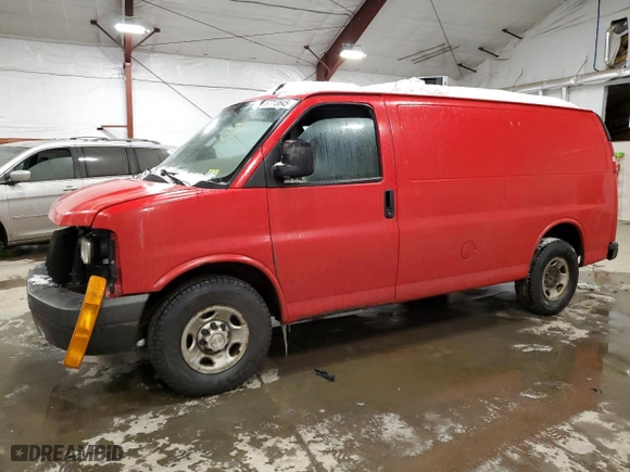 2017 Chevrolet Express Cargo Van with VIN 1GCWGAFF1H1339699, listed as a Copart auction lot 87713845 with 196,944 mi miles and Salvage Title. Bid and sale history available at carsss.com. Image 1.