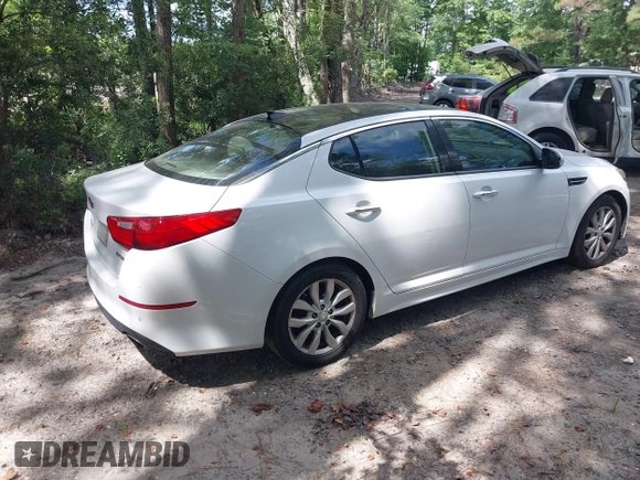 2015 Kia Optima EX with VIN 5XXGN4A75FG416779, listed as a IAAI auction lot 42642416 with 145,683 mi miles and . Bid and sale history available at DreamBid. Image 4.