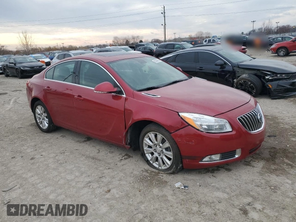 2012 Buick Regal with VIN 2G4GR5ERXC9207705, listed as a Copart auction lot 83295654 with 122,289 mi miles and Salvage Title. Bid and sale history available at carsss.com. Image 4.