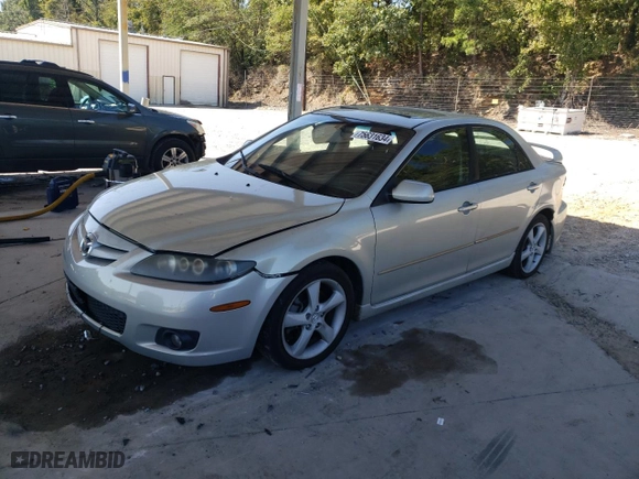 2006 Mazda Mazda6 Sport i with VIN 1YVHP80C865M07030, listed as a Copart auction lot 75631634 with 265,480 mi miles and Salvage Title. Bid and sale history available at carsss.com. Image 1.
