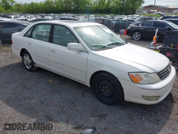 2003 Toyota Avalon XL with VIN 4T1BF28B73U321678, listed as a IAAI auction lot 42083979 with 283,606 mi miles and . Bid and sale history available at carsss.com. Image 1.