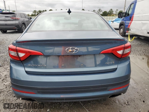2017 Hyundai Sonata Sport with VIN 5NPE34AF6HH452394, listed as a Copart auction lot 52299045 with Not Provided miles and Salvage Title. Bid and sale history available at DreamBid. Image 6.