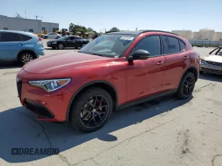 2019 Alfa Romeo Stelvio Ti z VIN ZASPAKBN0K7C49786, wystawiony jako Copart lot #58251815 z przebiegiem 111 397 mil mil oraz Czysty tytuł • Clean title. Historia ofert i sprzedaży dostępna na DreamBid. Obrazek 1.
