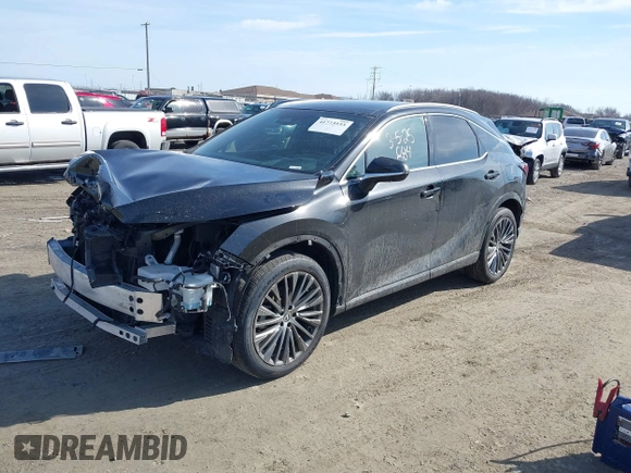 2023 Lexus RX 350 z VIN 2T2BAMCA8PC004679, wystawiony jako IAAI lot #41773933 z przebiegiem 93 400 mil mil oraz . Historia ofert i sprzedaży dostępna na DreamBid. Obrazek 2.