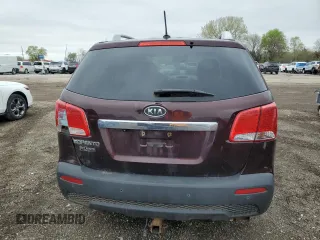 2011 Kia Sorento LX with VIN 5XYKT4A16BG166437, listed as a Copart auction lot 54085565 with 267,364 mi miles and Clean Title. Bid and sale history available at carsss.com. Image 6.