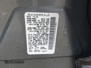 2007 Nissan Murano SL с VIN JN8AZ08T97W504177, выставлен на аукционе IAAI как лот 41921529 с пробегом 145 478 миль миль и . История ставок и продаж доступна на DreamBid. Изображение 9.