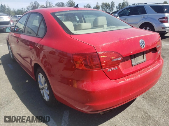 2011 Volkswagen Jetta Sedan SE w/Convenience & Sunroof PZEV with VIN 3VWDZ7AJXBM371896, listed as a Copart auction lot 39612552 with 200,128 mi miles and Salvage Title. Bid and sale history available at carsss.com. Image 3.