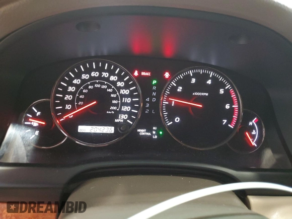 2004 Lexus GX with VIN JTJBT20X540052901, listed as a Copart auction lot 53632565 with 204,236 mi miles and Salvage Title. Bid and sale history available at carsss.com. Image 9.