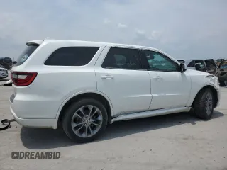 2020 Dodge Durango GT with VIN 1C4RDHDG5LC307927, listed as a Copart auction lot 59766255 with 129,736 mi miles and Salvage title. Bid and sale history available at DreamBid. Image 3.