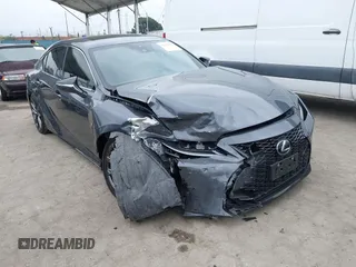 2022 Lexus IS 350 F Sport z VIN JTHGZ1B24N5055987, wystawiony jako IAAI lot #42104740 z przebiegiem 25 347 mil mil oraz . Historia ofert i sprzedaży dostępna na DreamBid. Obrazek 1.