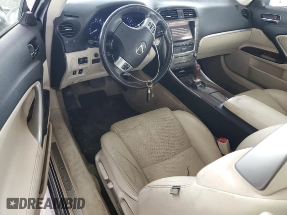 2013 Lexus IS 250 C with VIN JTHFF2C21D2529113, listed as a Copart auction lot 52416075 with 387,611 mi miles and Clean title. Bid and sale history available at DreamBid. Image 8.
