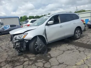 2018 Nissan Pathfinder SL z VIN 5N1DR2MM7JC674108, wystawiony jako Copart lot #57270435 z przebiegiem 55 217 mil mil oraz Szkoda całkowita • Salvage title. Historia ofert i sprzedaży dostępna na DreamBid. Obrazek 1.