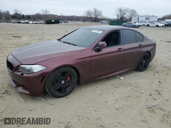 2014 BMW 5 Series 550i xDrive with VIN WBAKP9C5XEDZ35149, listed as a Copart auction lot 48979585 with Not provided miles and Salvage title. Bid and sale history available at DreamBid. Image 1.