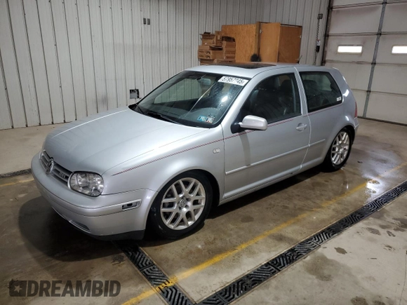 2001 Volkswagen GTI z VIN 9BWPG61J314064540, wystawiony jako Copart lot #57957945 z przebiegiem 130 262 mil mil oraz Szkoda całkowita • Salvage title. Historia ofert i sprzedaży dostępna na DreamBid. Obrazek 1.