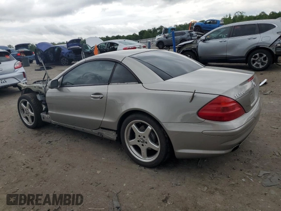 2003 Mercedes-Benz SL 500 с VIN WDBSK75F73F062035, выставлен на аукционе Copart как лот 56296375 с пробегом 46 156 миль миль и Списание • Salvage title. История ставок и продаж доступна на DreamBid. Изображение 2.
