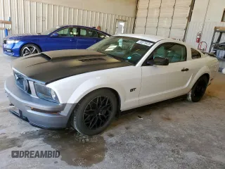 2007 Ford Mustang GT Deluxe with VIN 1ZVFT82H275239465, listed as a Copart auction lot 58575635 with 128,481 mi miles and Salvage title. Bid and sale history available at DreamBid. Image 1.