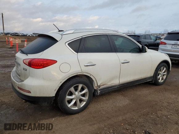 2010 Infiniti EX Journey with VIN JN1AJ0HR8AM750635, listed as a Copart auction lot 42401975 with 133,712 mi miles and Clean Title. Bid and sale history available at DreamBid. Image 3.