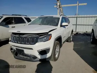 2020 Jeep Compass Sport with VIN 3C4NJDAB1LT132704, listed as a Copart auction lot 48259785 with 68,669 mi miles and Salvage Title. Bid and sale history available at DreamBid. Image 12.