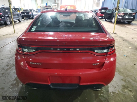 2015 Dodge Dart GT with VIN 1C3CDFEB9FD282062, listed as a Copart auction lot 84626814 with 66,958 mi miles and Clean Title. Bid and sale history available at carsss.com. Image 6.