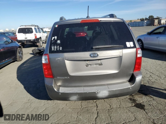 2010 Kia Sedona LX with VIN KNDMG4C39A6351207, listed as a Copart auction lot 76838564 with 210,642 mi miles and Salvage Title. Bid and sale history available at carsss.com. Image 6.