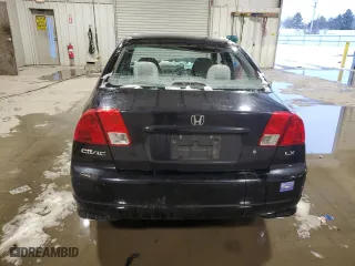 2005 Honda Civic Sdn LX SSRS with VIN 2HGES16685H568471, listed as a Copart auction lot 44326865 with 0 mi miles and Salvage Title. Bid and sale history available at carsss.com. Image 6.