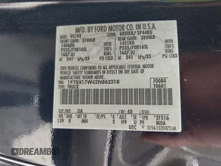 2002 Ford F-150 XL с VIN 1FTRX17W42NB62318, выставлен на аукционе IAAI как лот 42504137 с пробегом 221 200 миль миль и . История ставок и продаж доступна на DreamBid. Изображение 9.