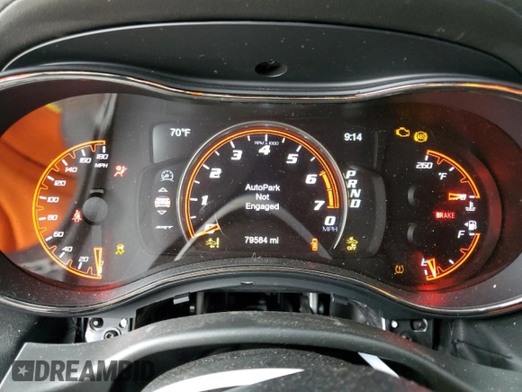 2020 Dodge Durango SRT with VIN 1C4SDJGJXLC406162, listed as a Copart auction lot 72146744 with 79,584 mi miles and Clean Title. Bid and sale history available at DreamBid. Image 9.