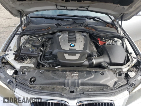 2008 BMW 5 Series 550i with VIN WBANW53558CT52250, listed as a Copart auction lot 48826795 with 166,074 mi miles and Clean Title. Bid and sale history available at carsss.com. Image 11.
