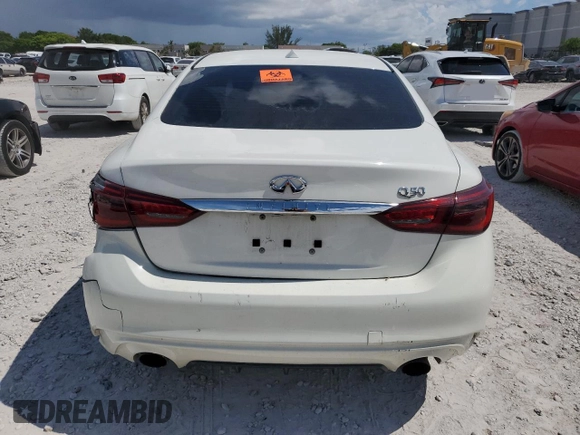 2019 Infiniti Q50 Luxe с VIN JN1EV7AP2KM518928, выставлен на аукционе Copart как лот 61826945 с пробегом 56 979 миль миль и Чистый • Clean title. История ставок и продаж доступна на DreamBid. Изображение 6.